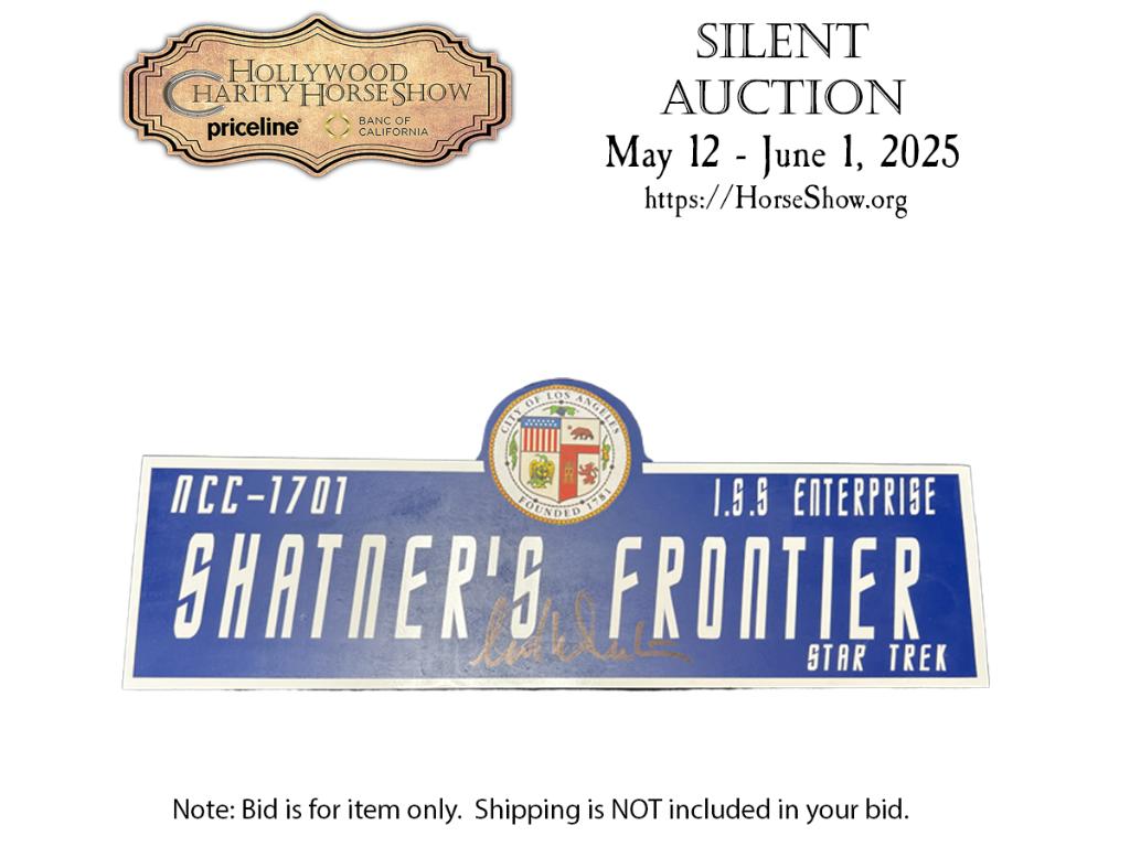 Custom Made ''Shatner's Frontier'' Wooden Street Sig...
