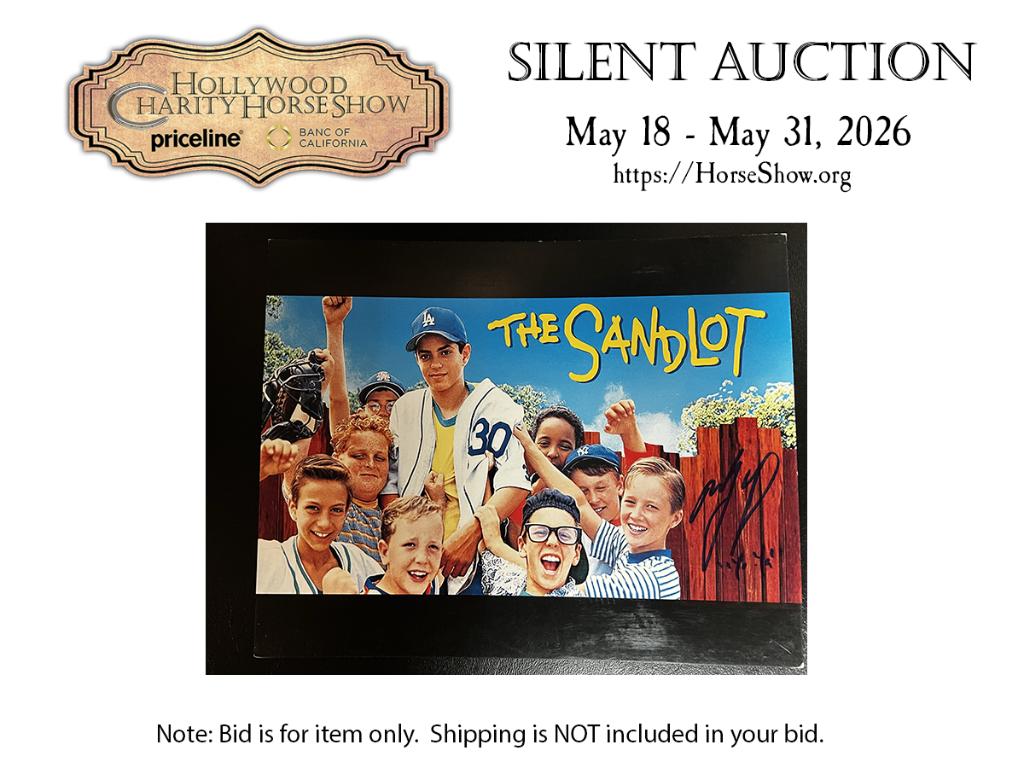 Marty York signed The Sandlot publicity photo