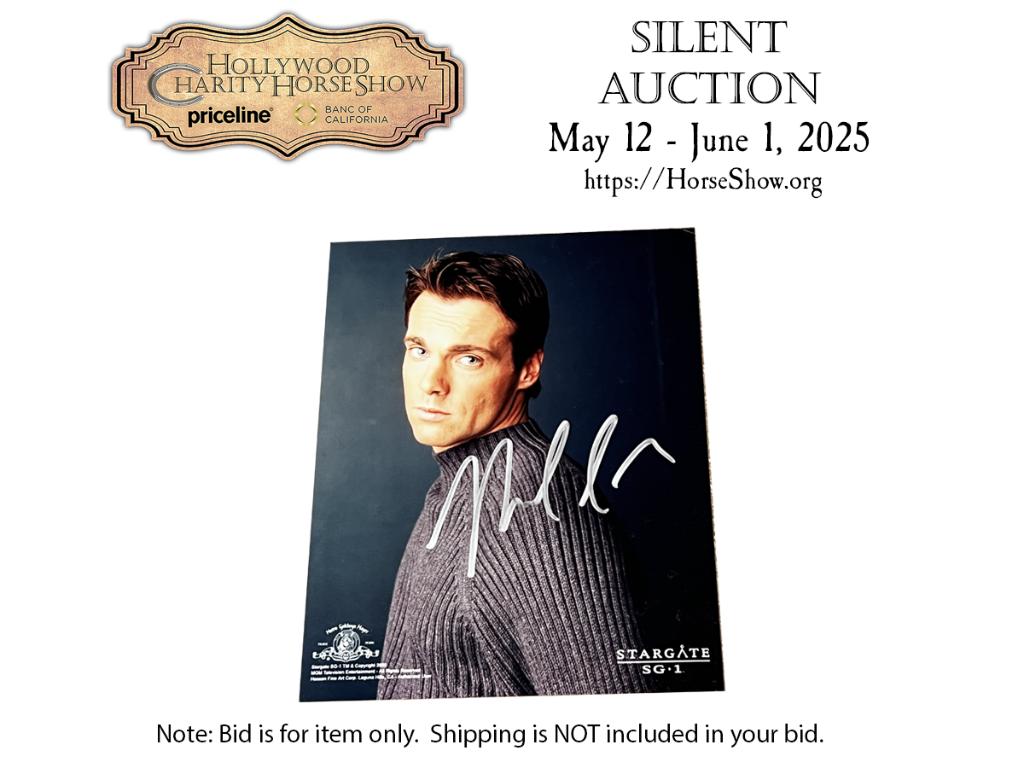 Autographed photo by Michael Shanks from Stargate SG...