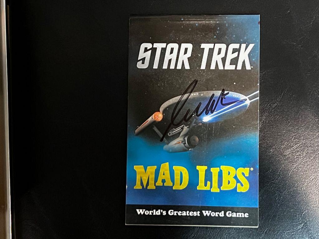 Star Trek Madlibs autographed by William Shatner