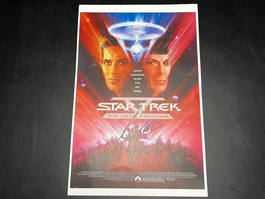 Star Trek V The Final Frontier Mini One Sheet autogr...