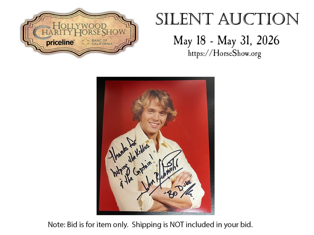 John Schneider  Bo Duke  signed publicity photo