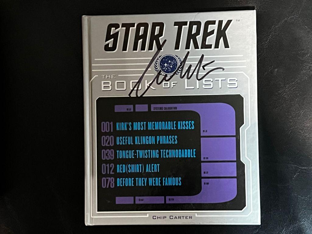 Star Trek The Book of Lists autographed by William S...
