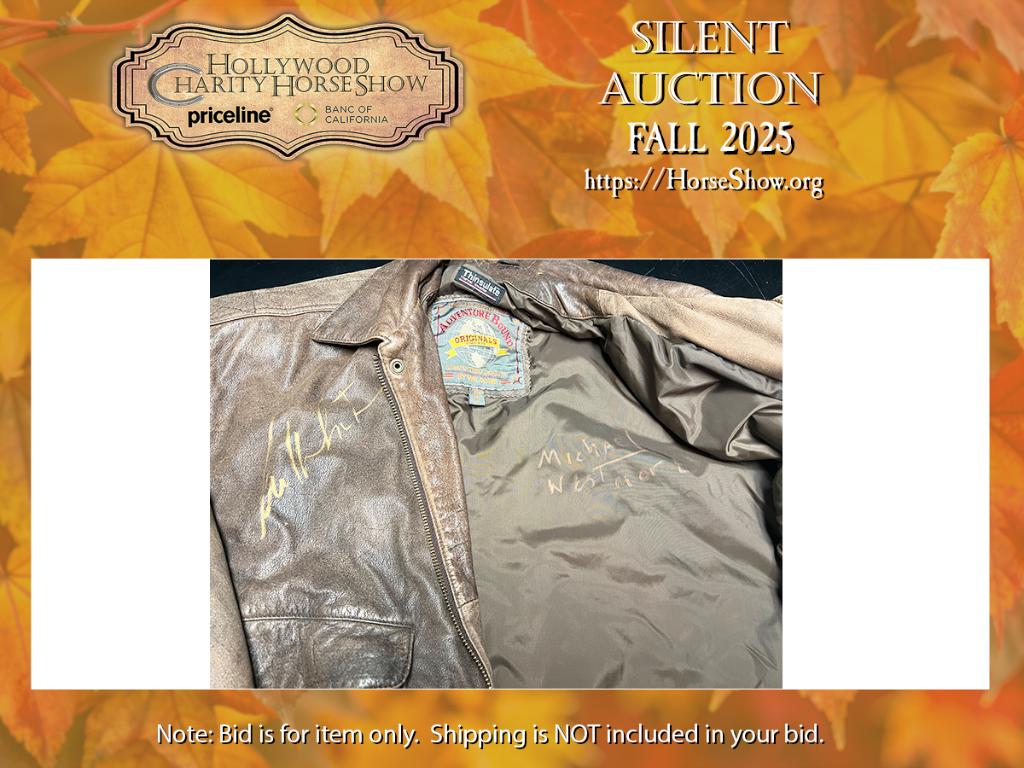 Michael Westmore Collection: Star Trek Generations Movie Cast and Crew Leather Jacket Signed by Mr. Westmore and William Shatner