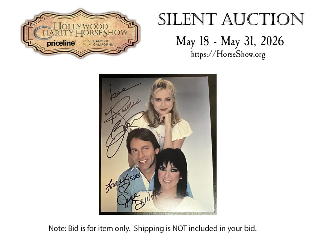 Priscilla Barnes  and Joyce DeWitt signed Three's Co...