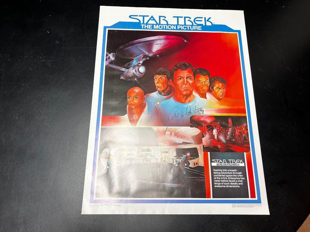 Star Trek The Motion Picture One Sheet autographed b...