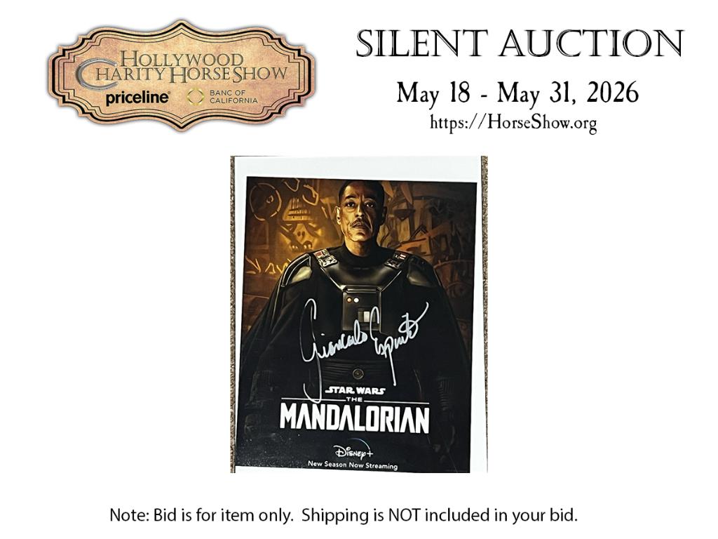 Star Wars The Mandalorian 8 x 10 Photo signed by Gia...