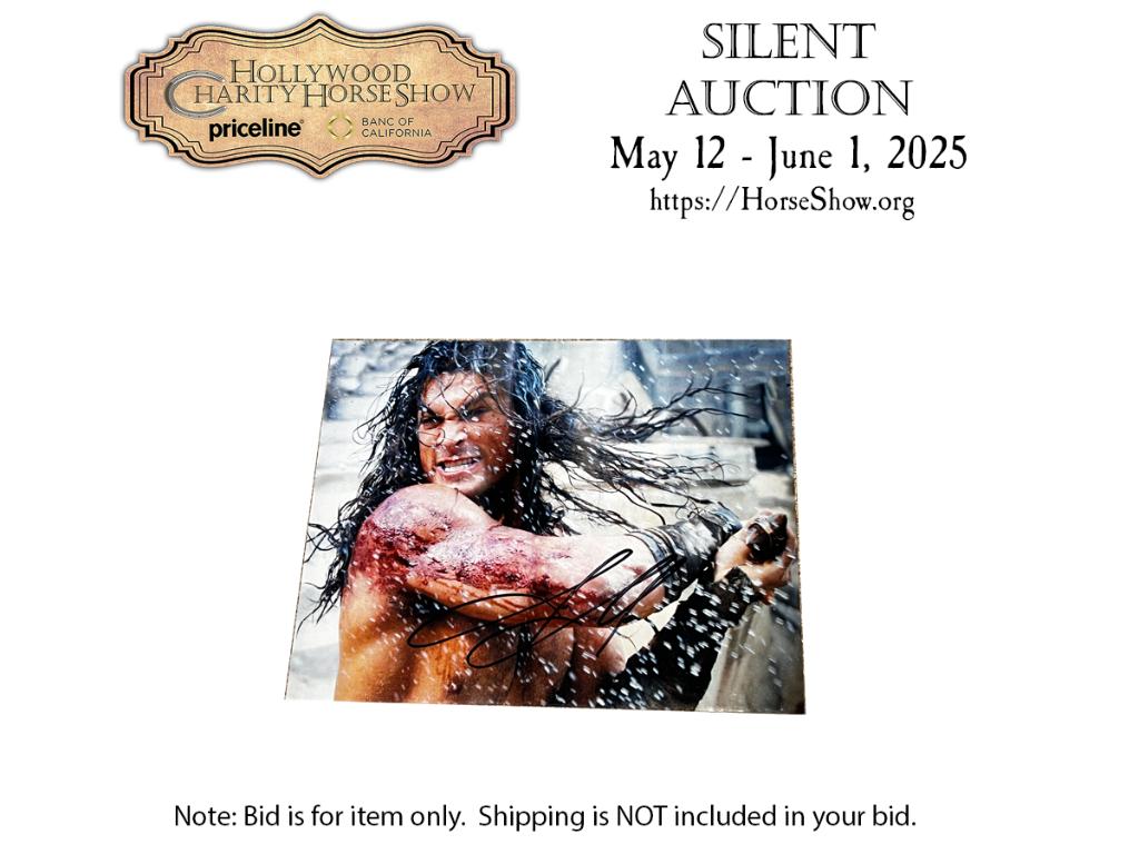 Autographed photo by Jason Mamoa As Conan the Barbar...