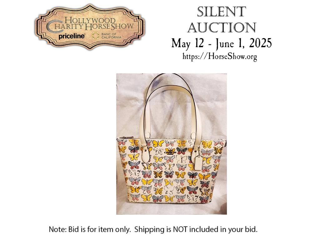 Coach Butterfly Print Gallery Tote Handbag