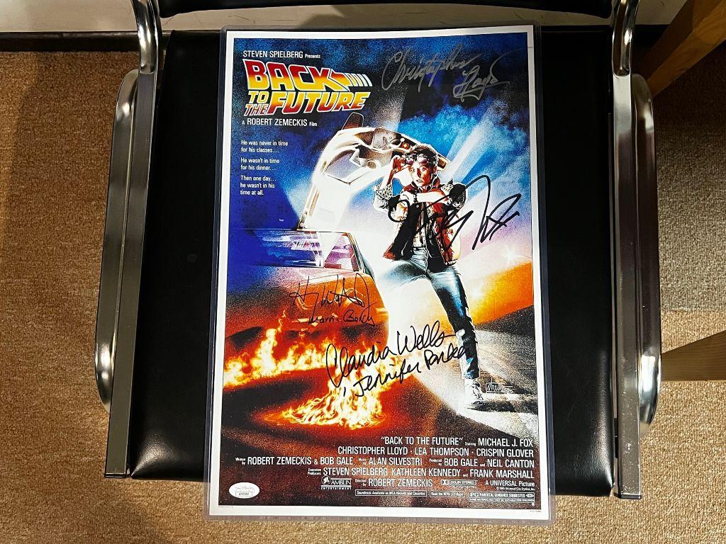 Back to the Future 11 x 17 Signed Cast Print
