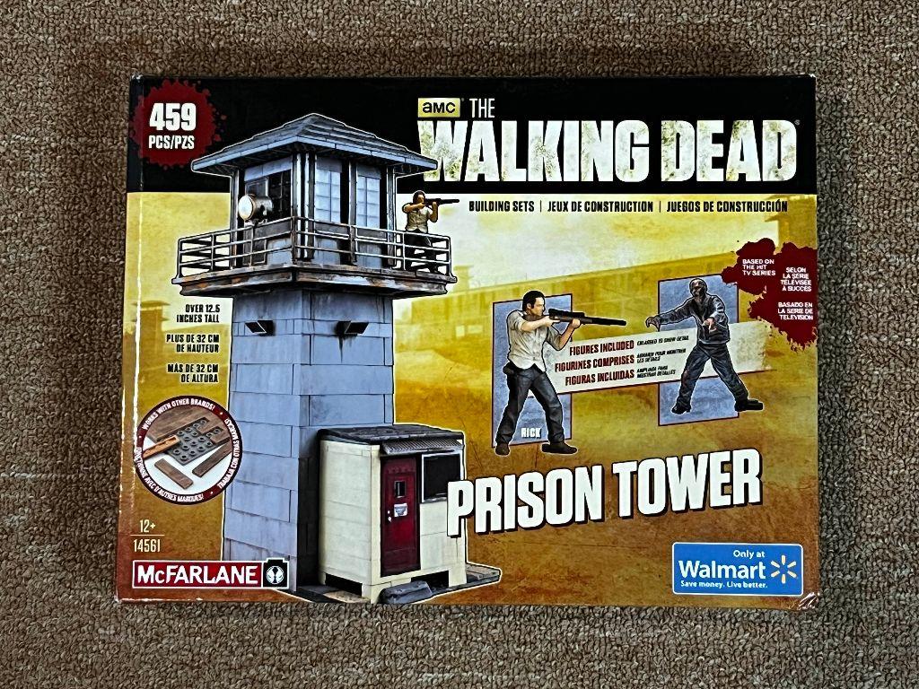 The Walking Dead Prison Tower Building Set Walmart Exclusive from MacFarlane