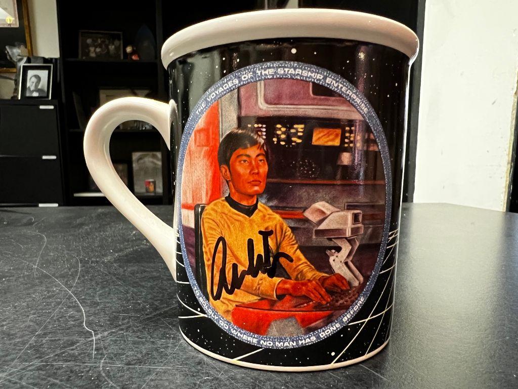 The Hamilton Collection Sulu Used Coffee Mug - autog...
