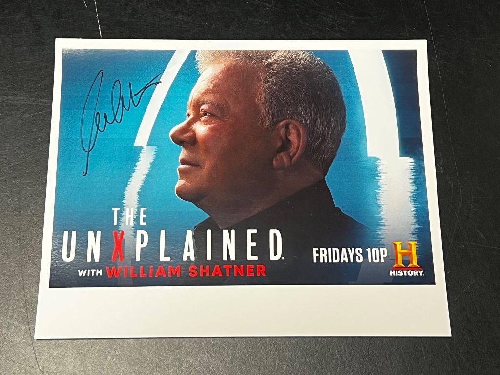 UnXplained Publicity Photo autographed by William Sh...
