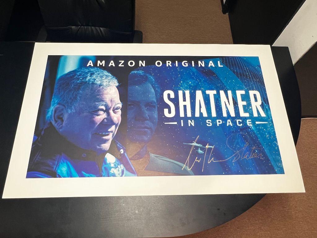 Shatner In Space One Sheet autographed by William Sh...