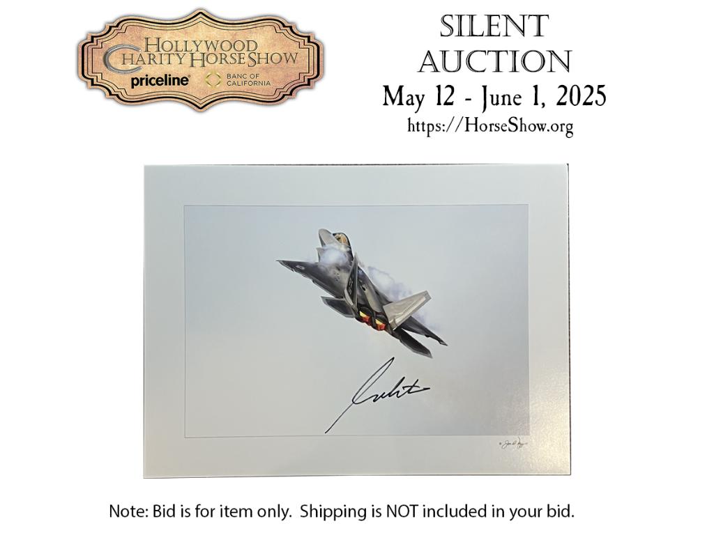 Jet Image by Joe Dimaggio signed by Mr. Shatner