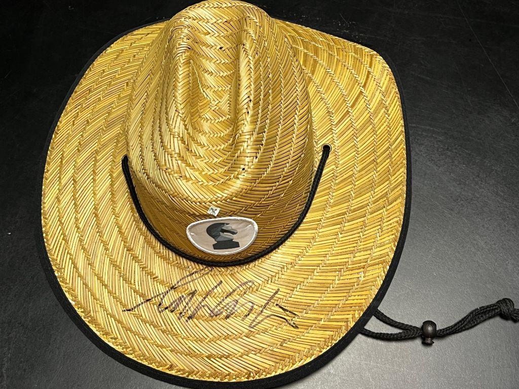 2023 Satoshi Roundtable Straw Hat autographed by Wil...