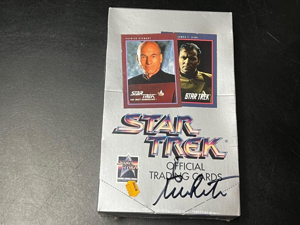 1991 Star Trek Unopened Trading Cards autographed by...