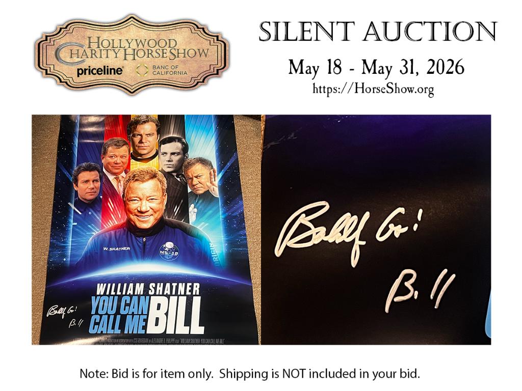 You Can Call Me Bill One Sheet signed Boldly Go by W...