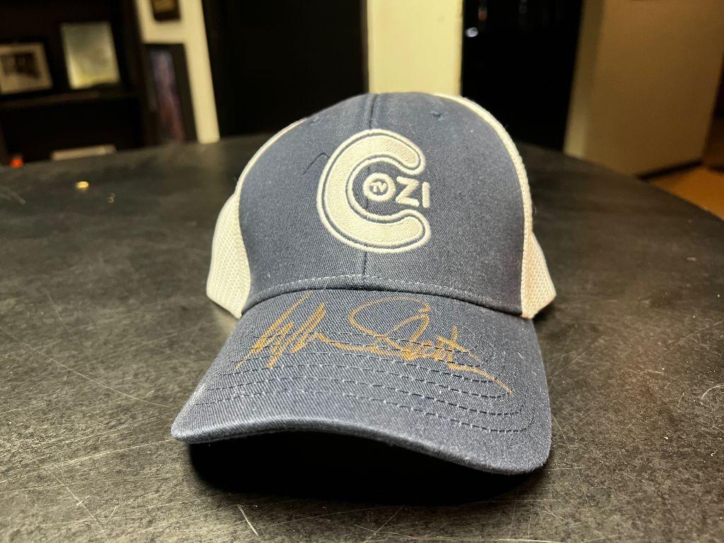 Cozi TV Hat autographed by William Shatner