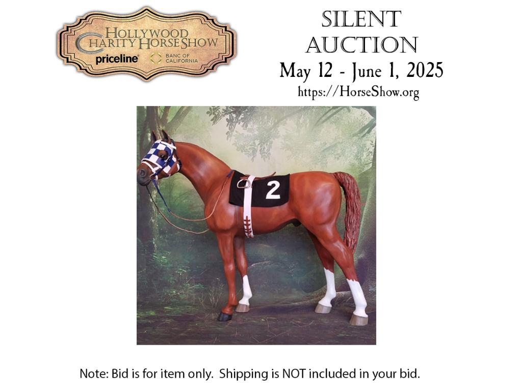 Rare Art Resin Cast of Triple Crown Winner Secretari...