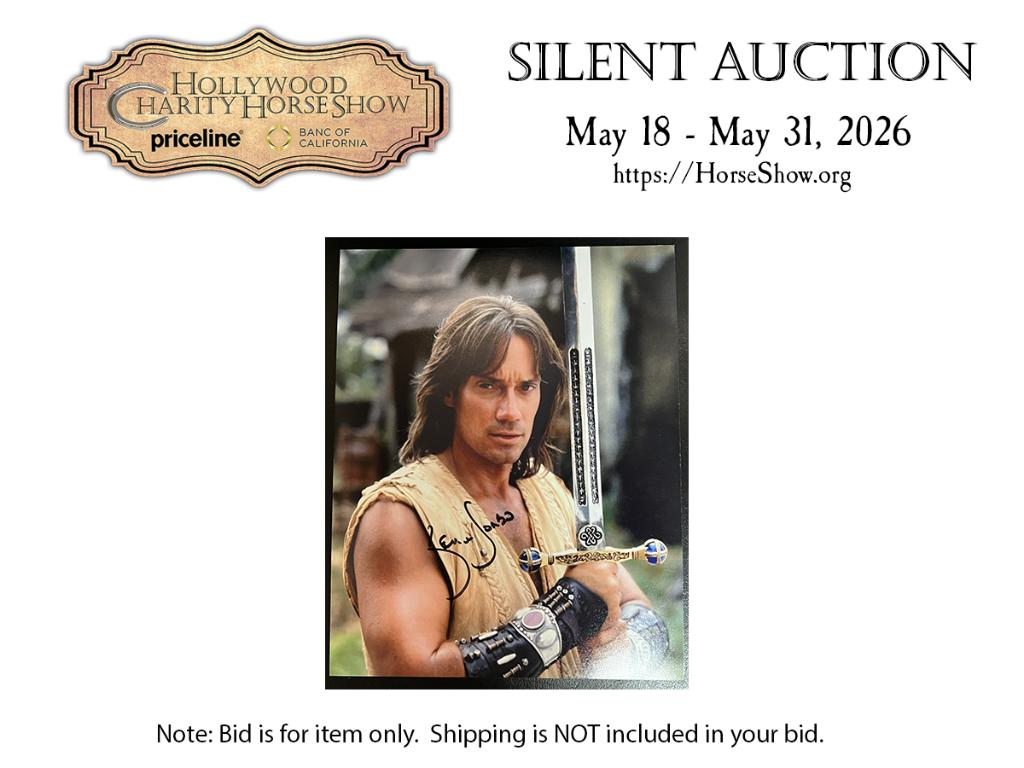 Kevin Sorbo signed Hercules publicity photo