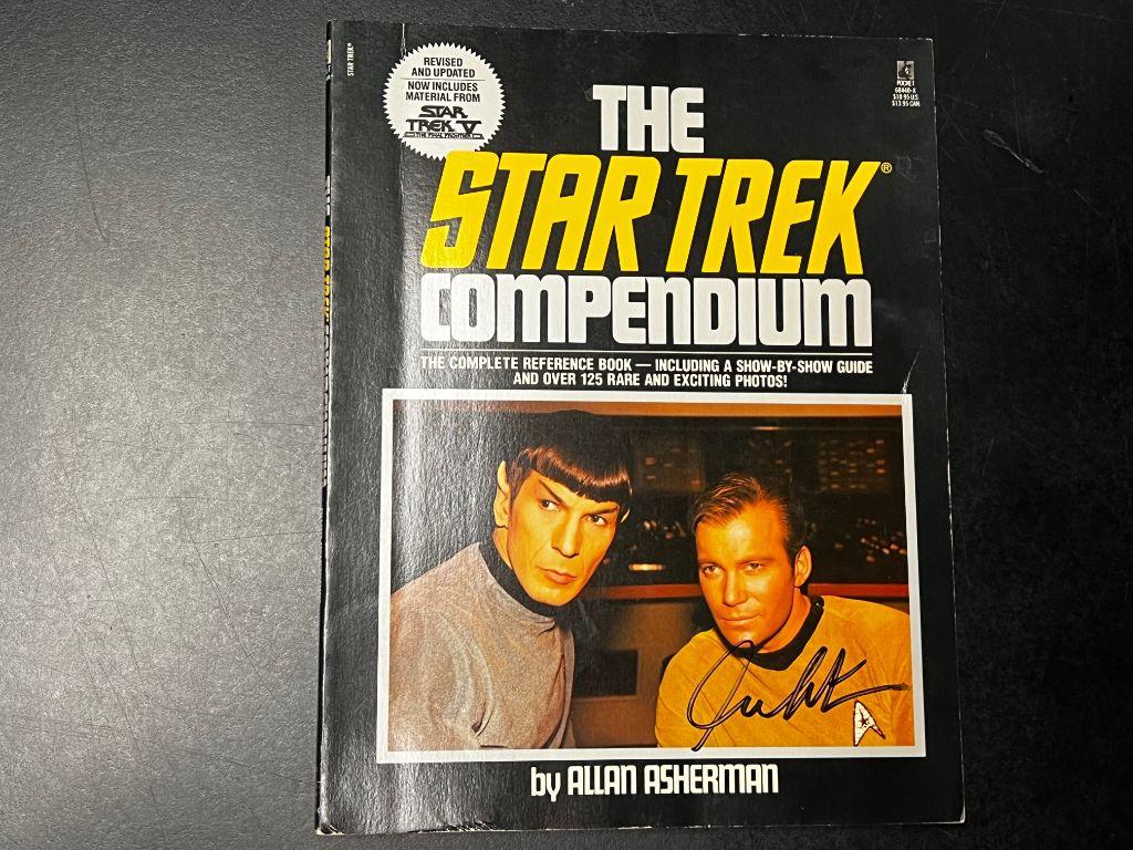 1989 The Star Trek Compendium autographed by William...