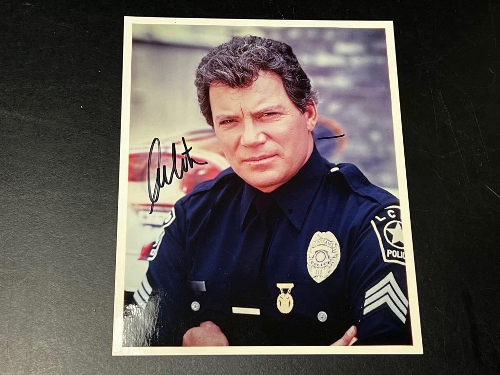 TJ Hooker Publicity Photo autographed by William Sha...