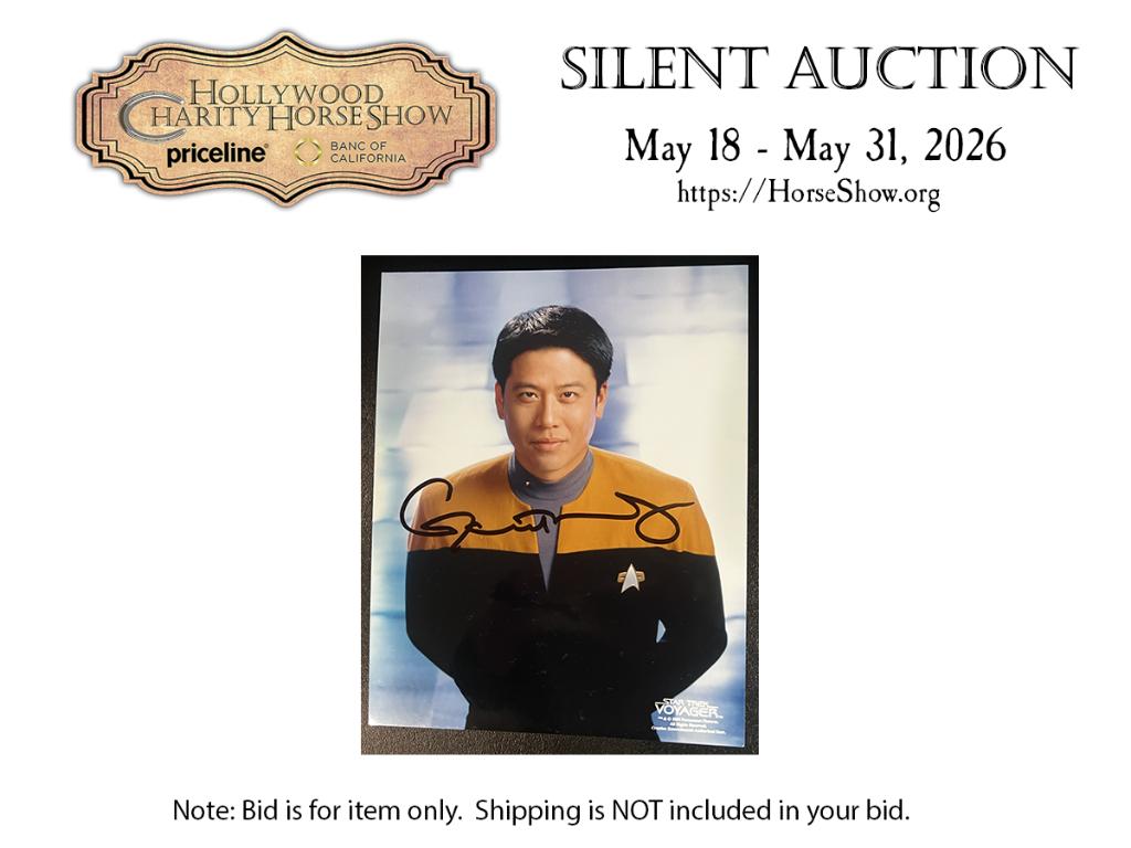 Autographed photo by Garrett Wong as Ensign Harry Ki...