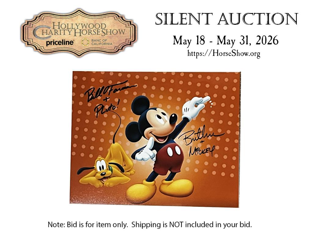 Disney Mickey Mouse & Pluto 8 x 10 Photo signed ...