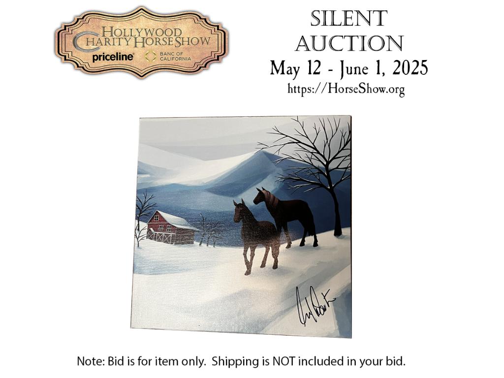 ''Horses in the Snow signed by Mr. Shatner