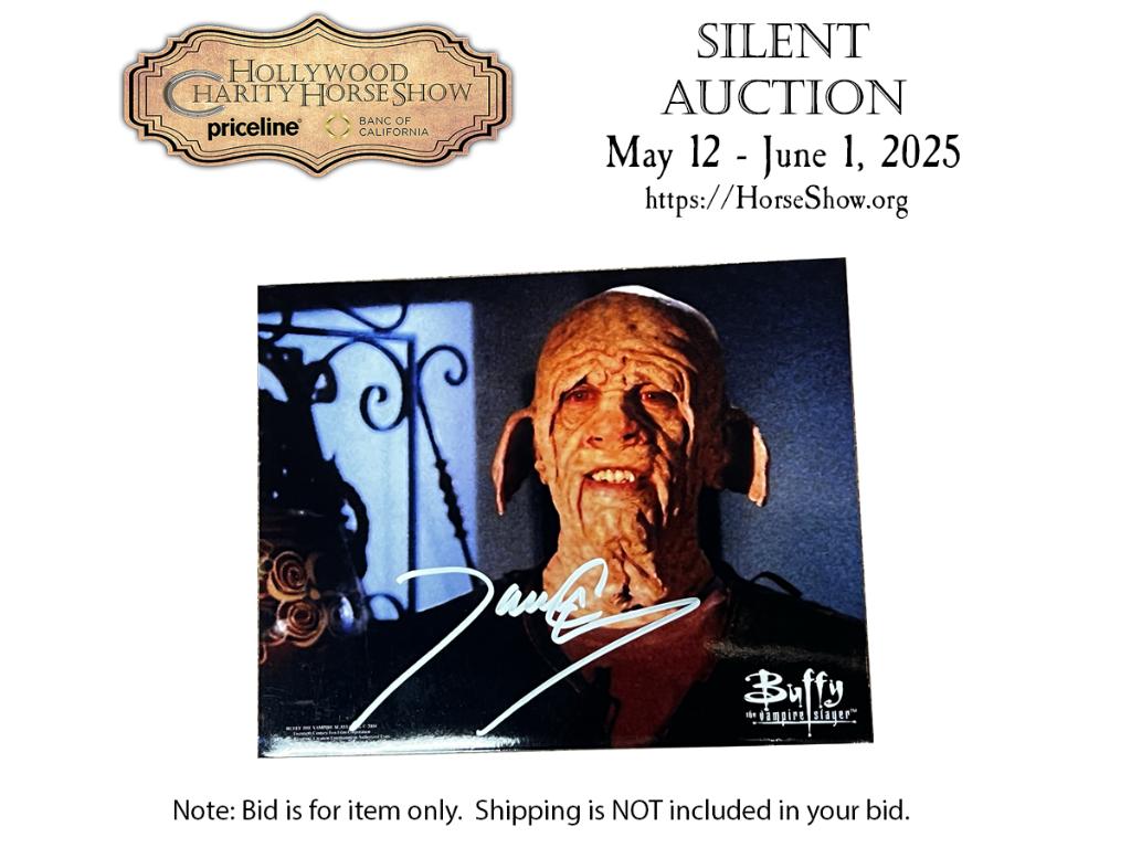 Autographed photo by James C. Leary as Clem, Buffy T...