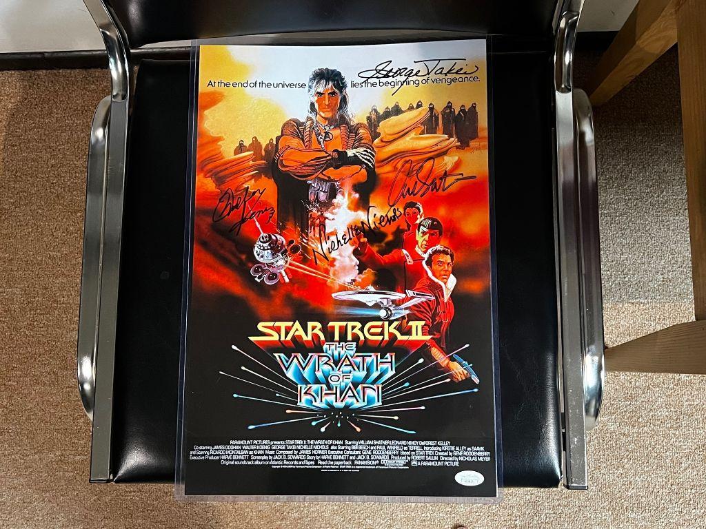 Star Trek II: The Wrath of Khan 11 x 17 Signed Cast ...
