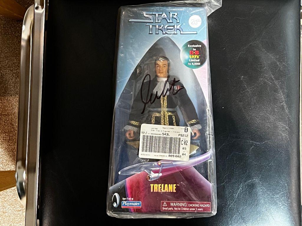 Playmates Trelane Figure Exclusive to KB Toys autogr...
