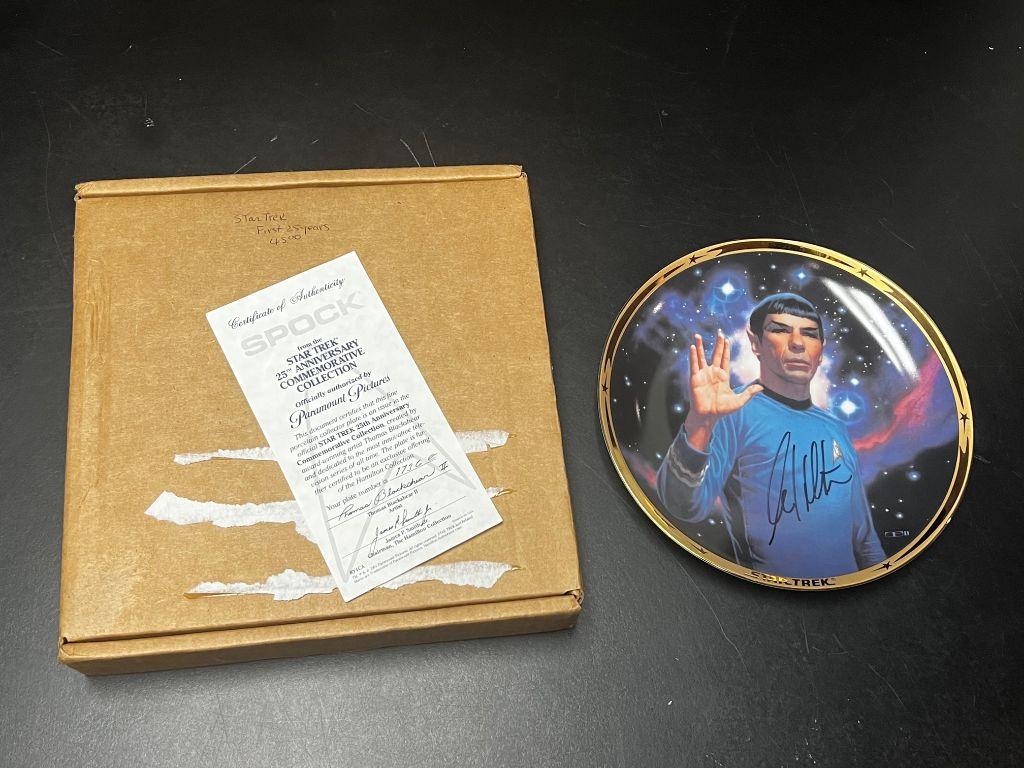 25th Anniversary Hamilton Collection Spock Plate LLA...