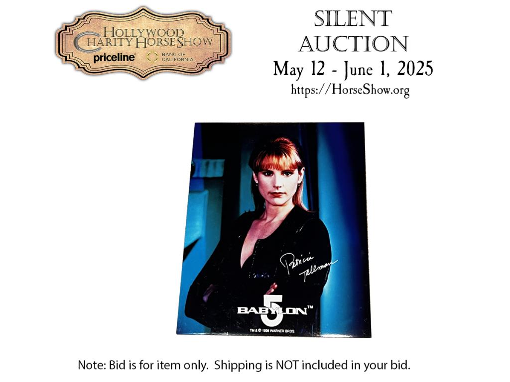 Autographed photo by Patricia Tallman as Lyta Alexaa...