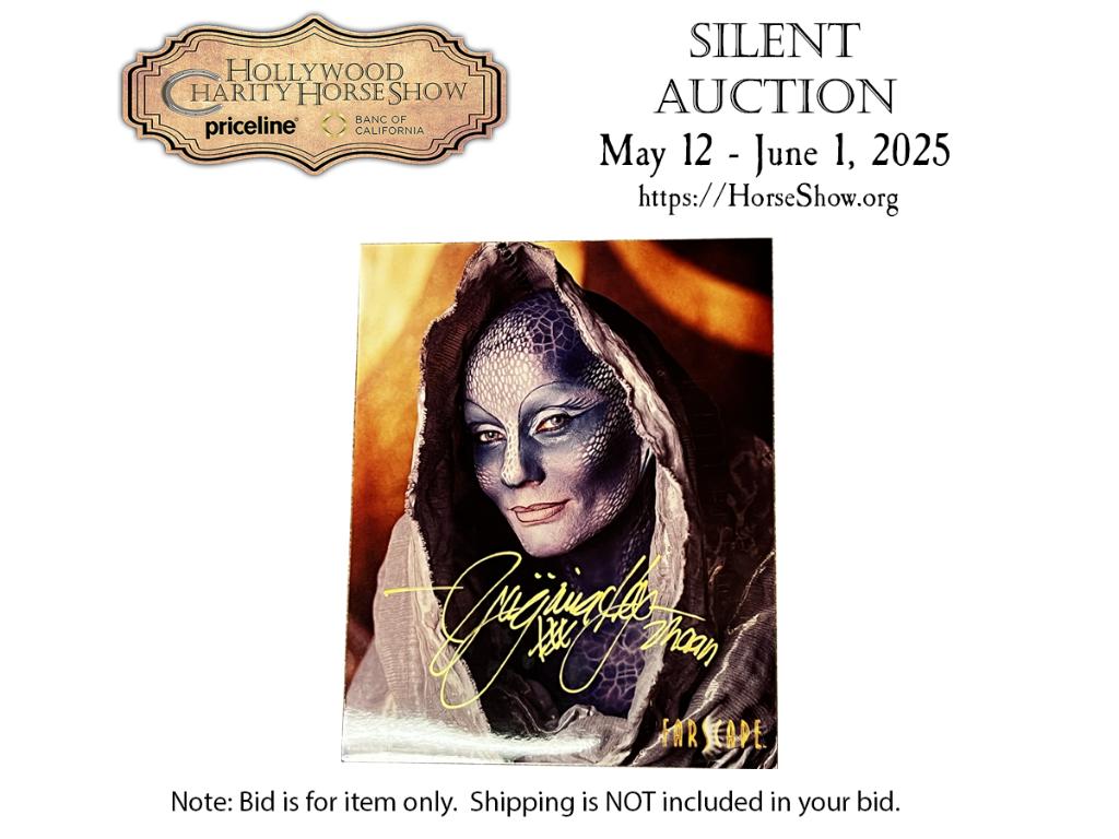 Autographed photo by Virginia Hey as Pa'u Zotoh Zhaa...