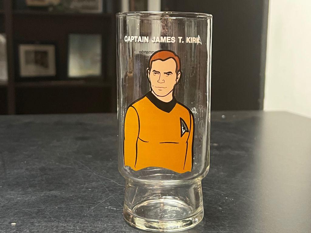 1978 Star Trek Dr. Pepper Glass featuring Captain Ja...