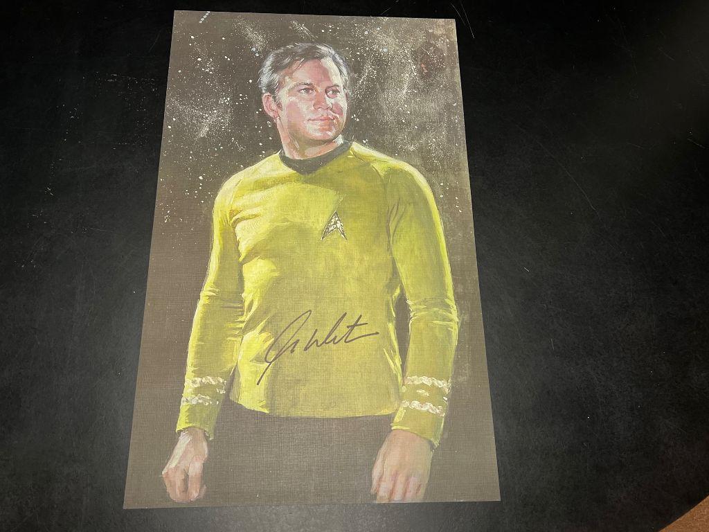 Captain Kirk Original Print by Josef Rubinstein - si...