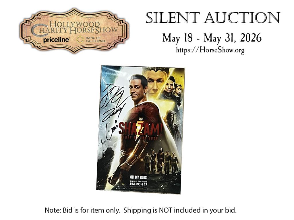 Shazam! 8 x 12 Photo signed by Zach Levi and Jack Dy...