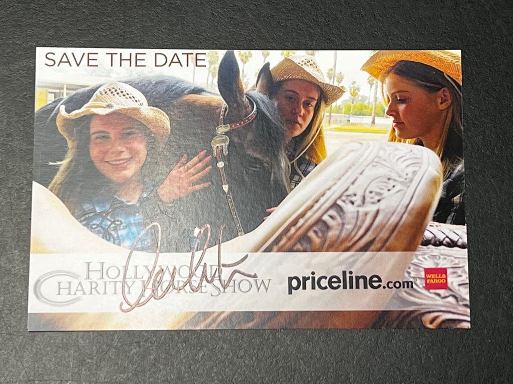 Hollywood Charity Horse Show Save the Date autograph...