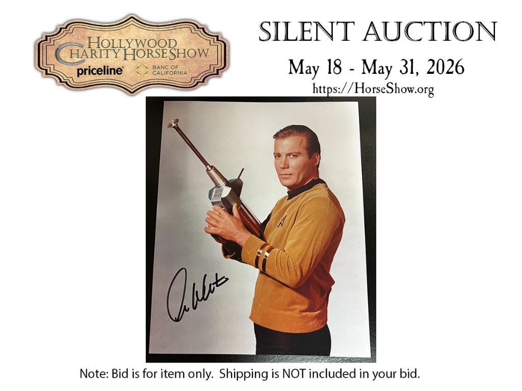 Captain Kirk with Phaser Rifle Photo (Signed)