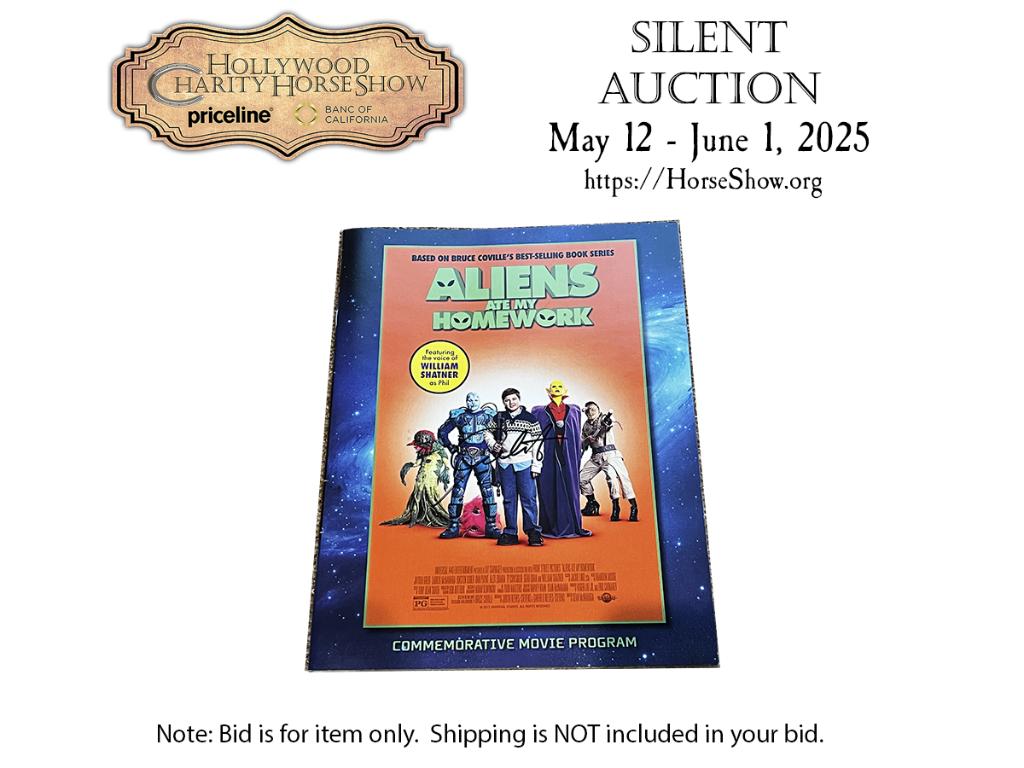 Aliens Ate My Homework Commemorative Movie Program s...