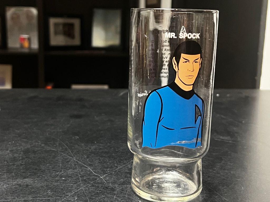 1977 Star Trek Dr. Pepper Glass featuring Mr. Spock ...