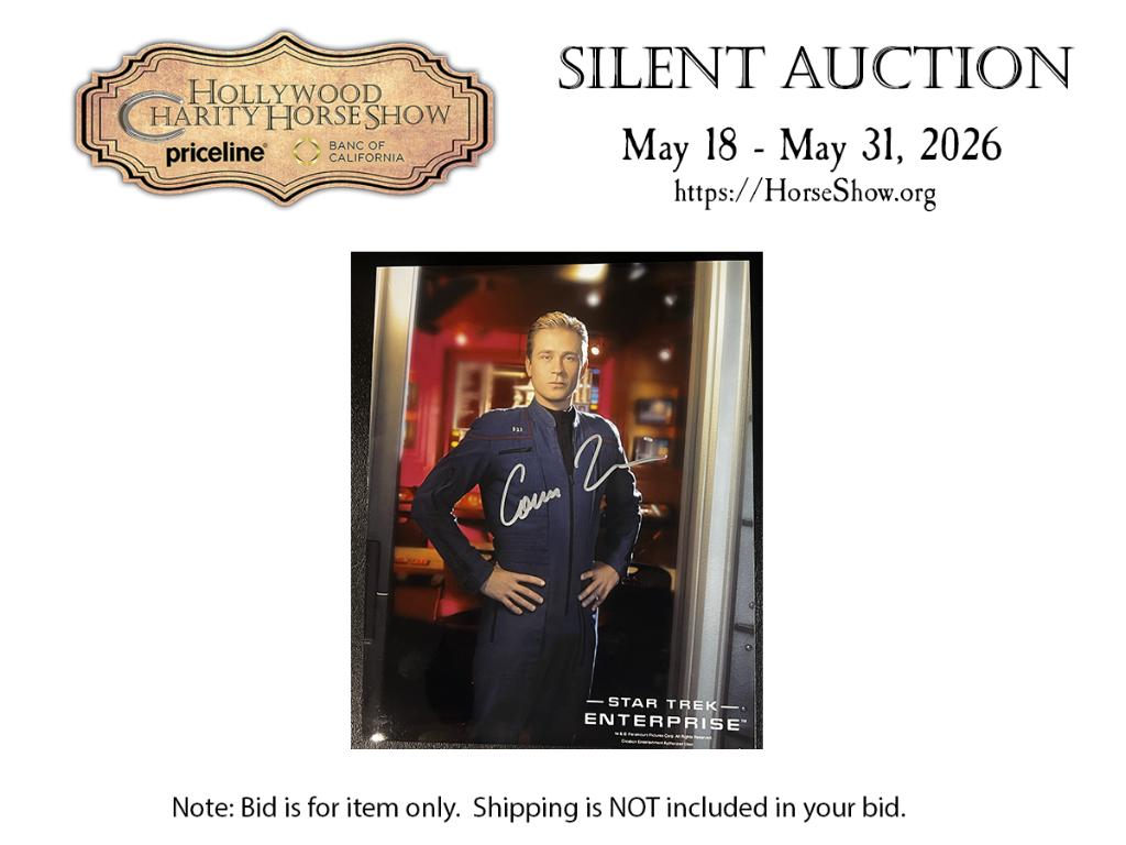 Autographed photo by Connor Trineer as Cmd. Charles ...