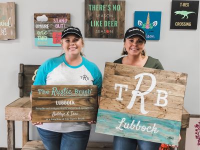 Create Two (2) Door Hangers at The Rustic Brush