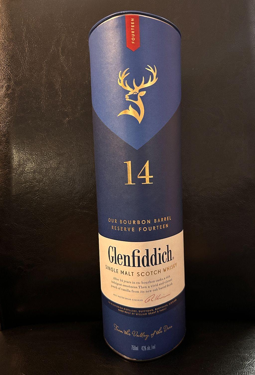 Bottle of Glenfiddich 14 Single Malt Scotch Whisky