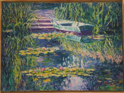 Painting: Boat By the Steps