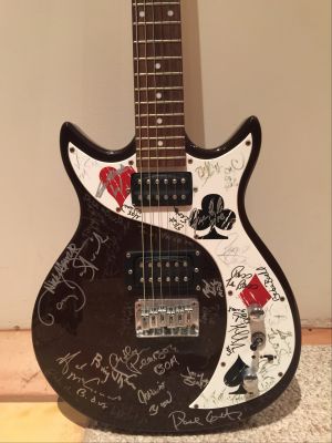 The Rock and Roll Show Autographed FIRST ACT Electric Guitar with over 50 signatures