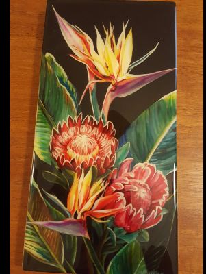 Lacquered Painting: Tropical Delight