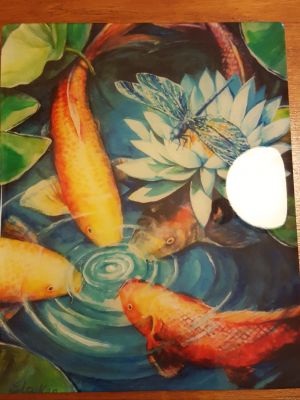 Lacquered Painting: Synergy with Koi